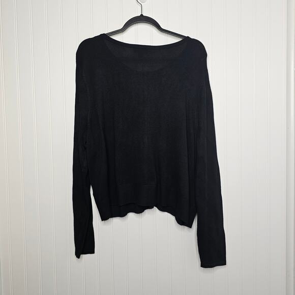 J Jason Wu Black Jacquard Cropped Cardigan Women's 1X Classic Casual Timeless - Picture 7 of 11